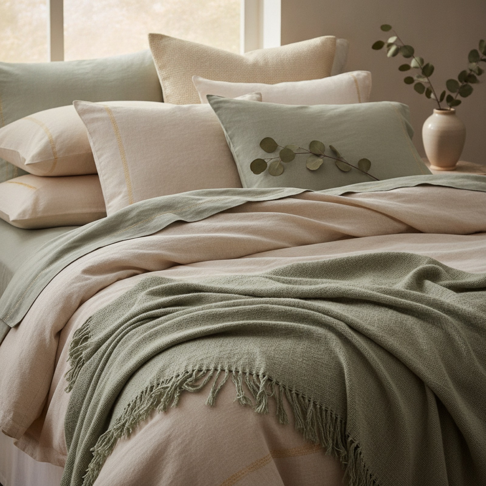 Parure en percale de coton